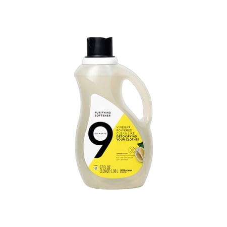 9 Elements Liquid Purifying Softener, Clear, Lemon Scent, 67 Oz