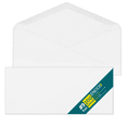thumbnail image 1 of #9 Envelopes Letter Size - 100 Pack - 3 7/8 x 8 7/8 inch White Business Envelopes with Gummed Seal - Return Mailing Envelopes - Legal Envelopes for Checks, Invoices, Statements - 24lb Plain Envelopes, 1 of 6