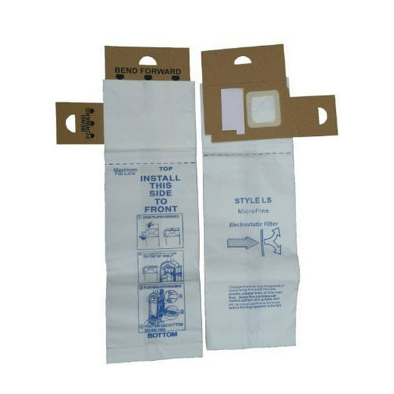 9 Eureka Type LS Sanitaire Vacuum Bags, LiteSpeed Upright, Bagged, Boss Signatur