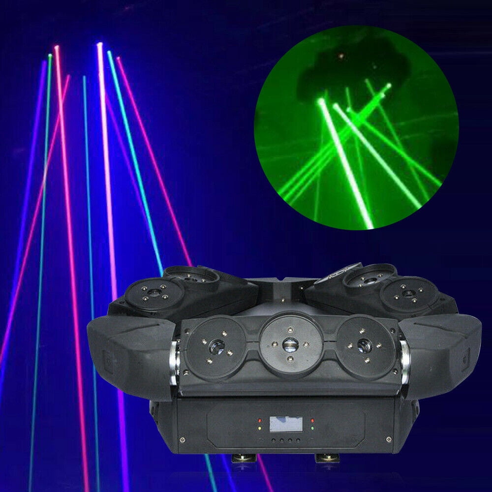 9 Eyes Beam Laser Moving Head Light Full Color RGB DJ Stages Lighting Fixture US