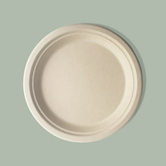 9" Farmer's Fiber Collection Round Plate, 500/cs