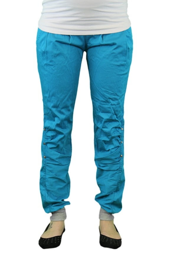 Maternity Gadar Teal Low-Panel Pants Sz S