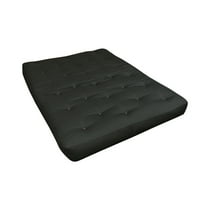 9" FeatherTouch II #626 Twin Black Duct Futon Mattress-Color:Black Duct,Material:Cotton,Quantity:1