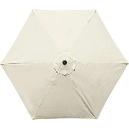 9 Feet Patio Umbrella Replacement Canopy for 6 Ribs, Market Umbrella Top, Yard Table Umbrella Top Cover,Universal Strong and Thick Umbrella Canopy,Canopy Only