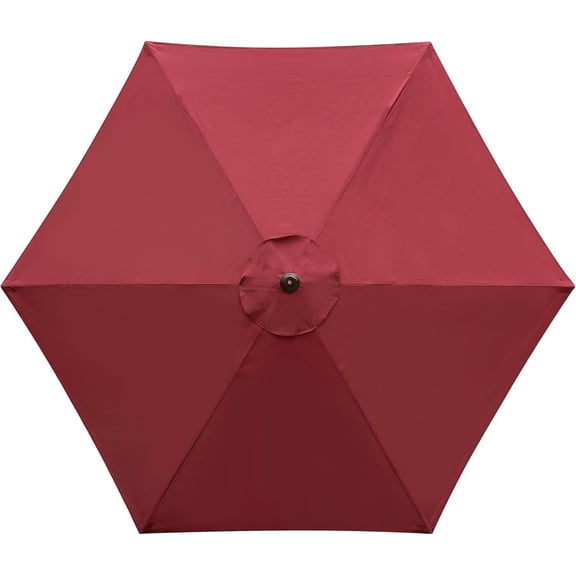 9 Feet Patio Umbrella Replacement Canopy for 6 Ribs, Market Umbrella Top, Yard Table Umbrella Top Cover,Universal Strong and Thick Umbrella Canopy,Canopy Only