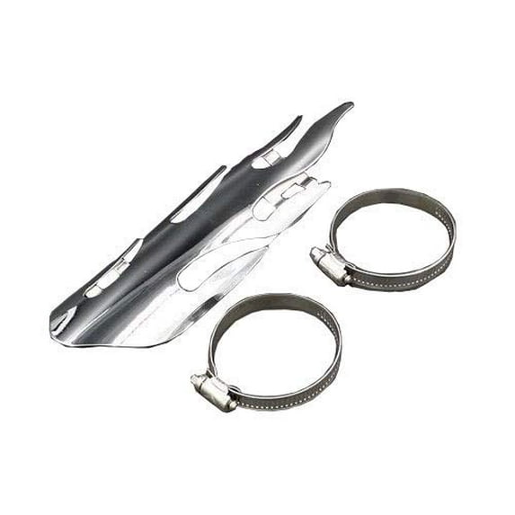 9" Flame Exhaust Muffler Pipe Heat Shield Cover Heel Guard for Harley Honda Kawasaki Suzuki Yamaha Triumph Victory Chopper Cruiser Bobber Old School CB Cafe Racer