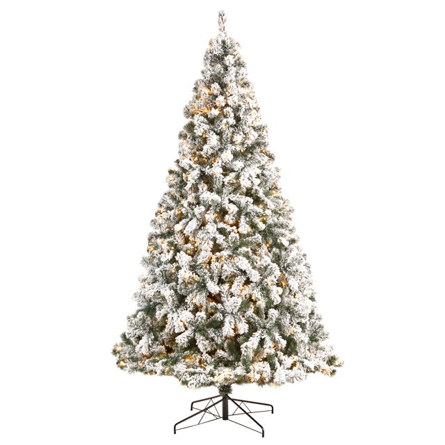 9' Flocked West Virginia Fir Artificial Christmas Tree