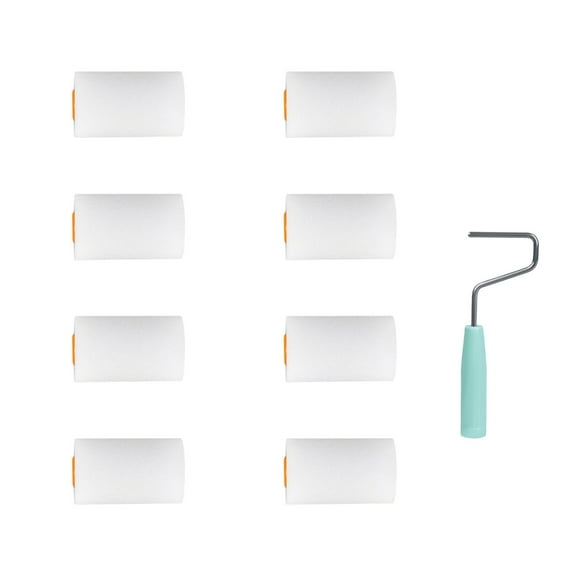 9 Foam Paint Roller Set Small Size Foam Rollers Detail Painting Roller Interior Wall Paint Roller for Water Bases Paints