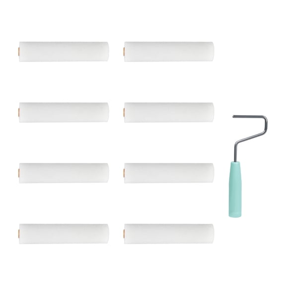 9 Foam Paint Roller Set Small Size Foam Rollers Detail Painting Roller Interior Wall Paint Roller for Water Bases Paints