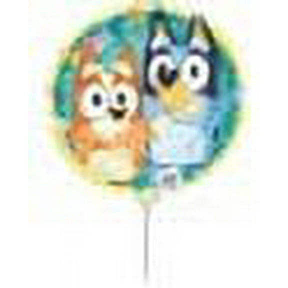 9" Foil Bluey Balloon with Stick