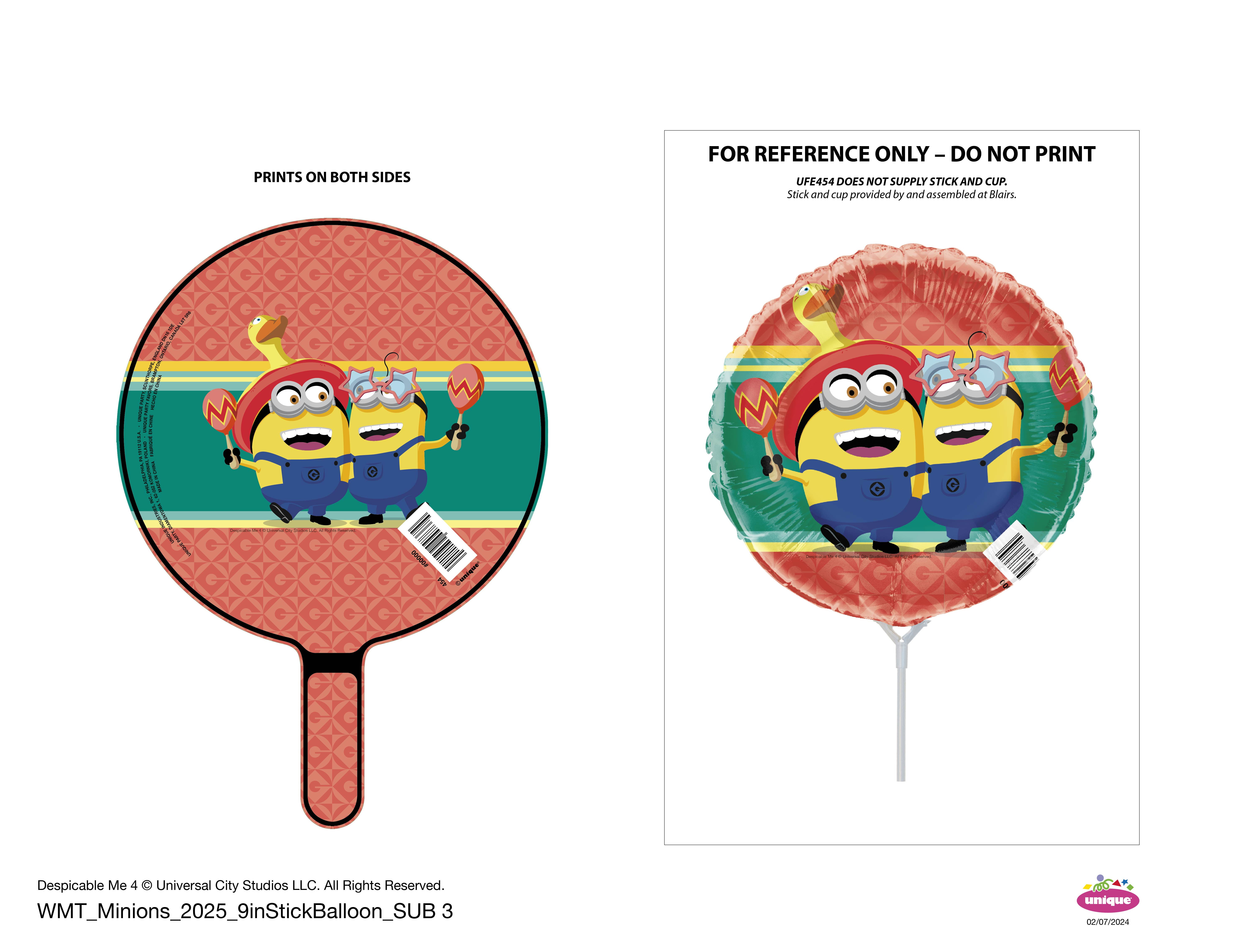9" Foil DME Balloon with Stick