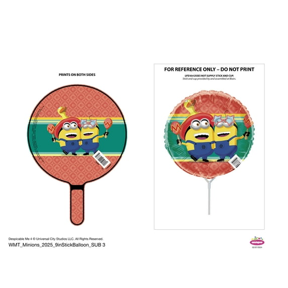 9" Foil DME Balloon with Stick