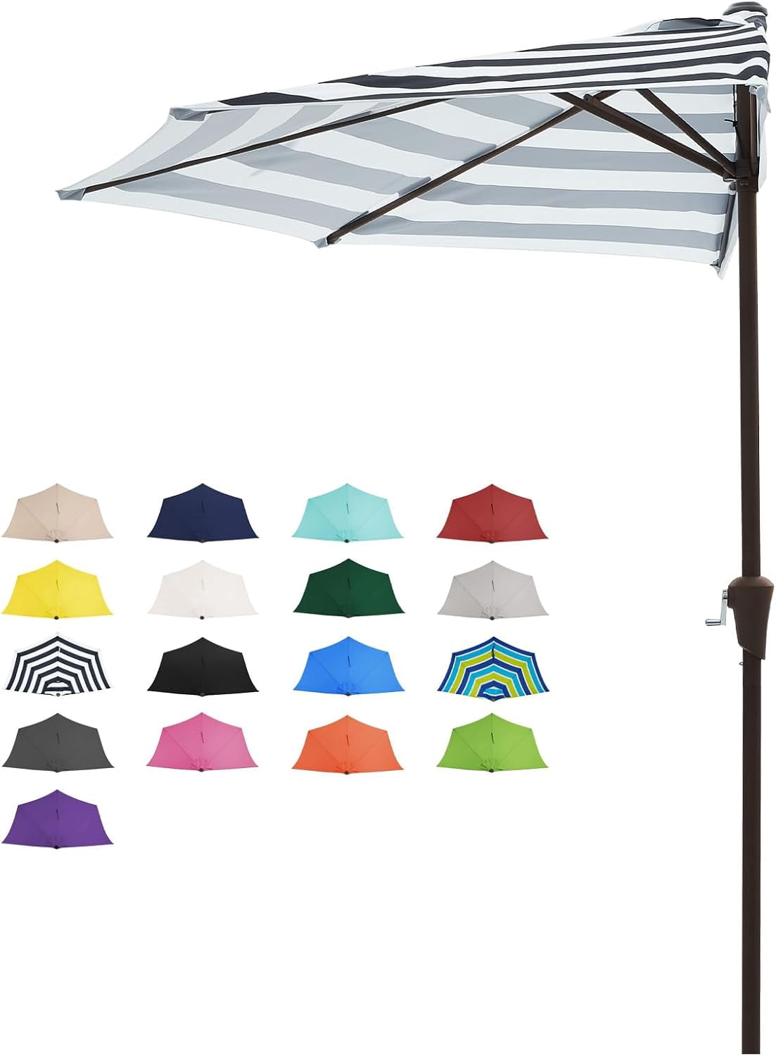 giant patio chair umbrella PHI VILLA 15ft Large Outdoor with Base Included, Tawny Round Garden Patio Table Choose Finish:Dark Green dovr_syncoff our patio umbrella offers
