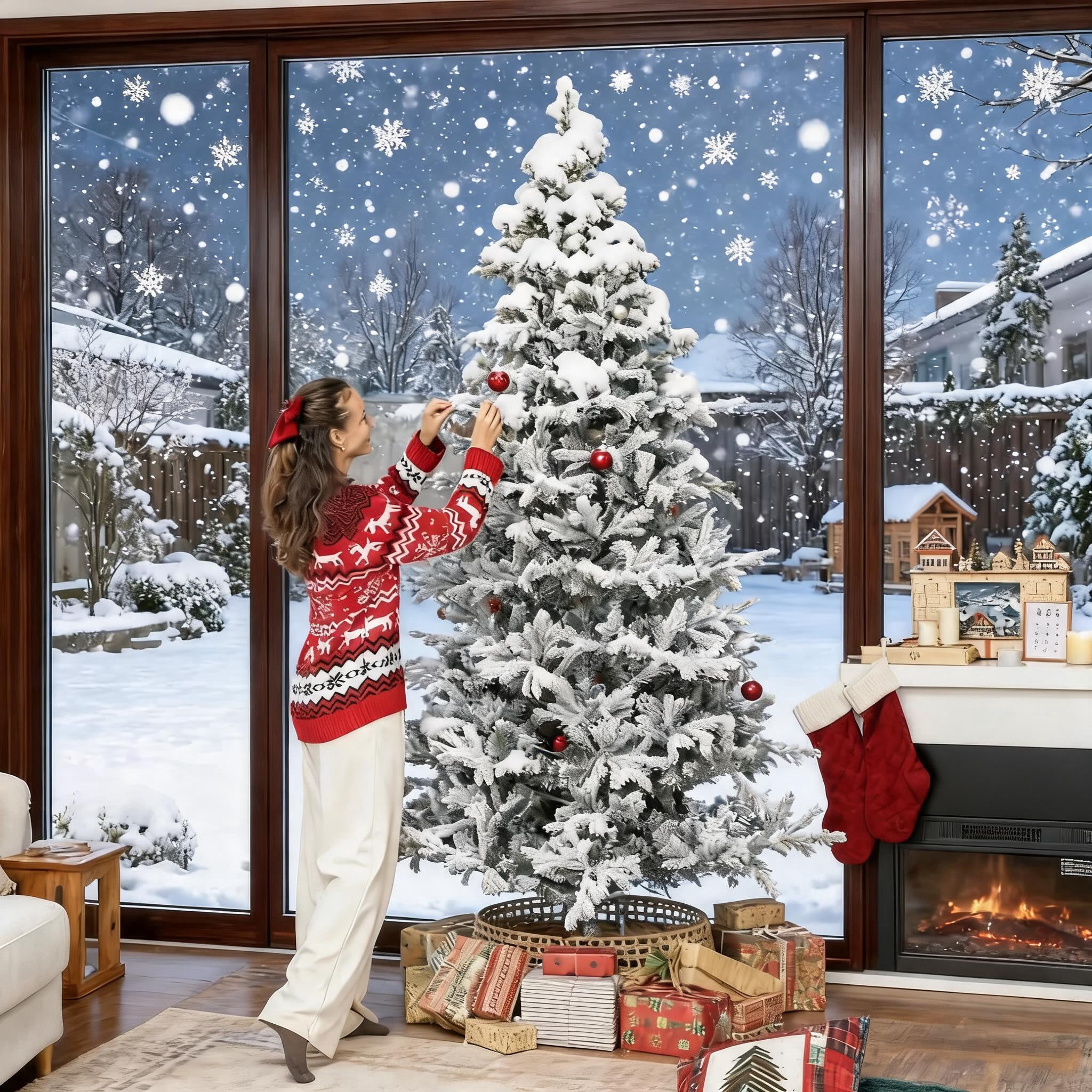 9 Ft Artificial Christmas Tree with Realistic Branches