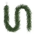 thumbnail image 1 of 9 Ft Christmas Artificial Norfolk Pine Garlands, Real Touch Winter Pine Garland, Green Artificial Greenery Garland for Mantle, Table, Wall, Fireplace, Indoor &Outdoor Holiday Decorations, 1 of 9