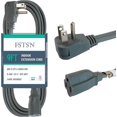9 Ft Grey Appliance Extension Cord 14 Gauge 3 Prong SPT3 Cable Wire