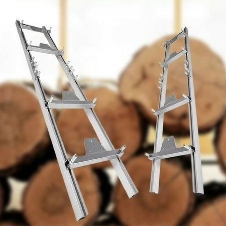 9 Ft Rail Mill Guide System, Professional Milling Rail System with 4 Wood Fixing Plate and 4 Fastening Reinforcement Work with Chainsaw Mill