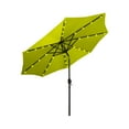 thumbnail image 1 of 9 Ft. Solar Lighted Patio Umbrella with Base Included Lime, 1 of 5