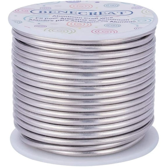9 Gauge 55FT Tarnish Resistant Jewelry Craft Wire Bendable Aluminum Sculpting Metal Wire Aluminum