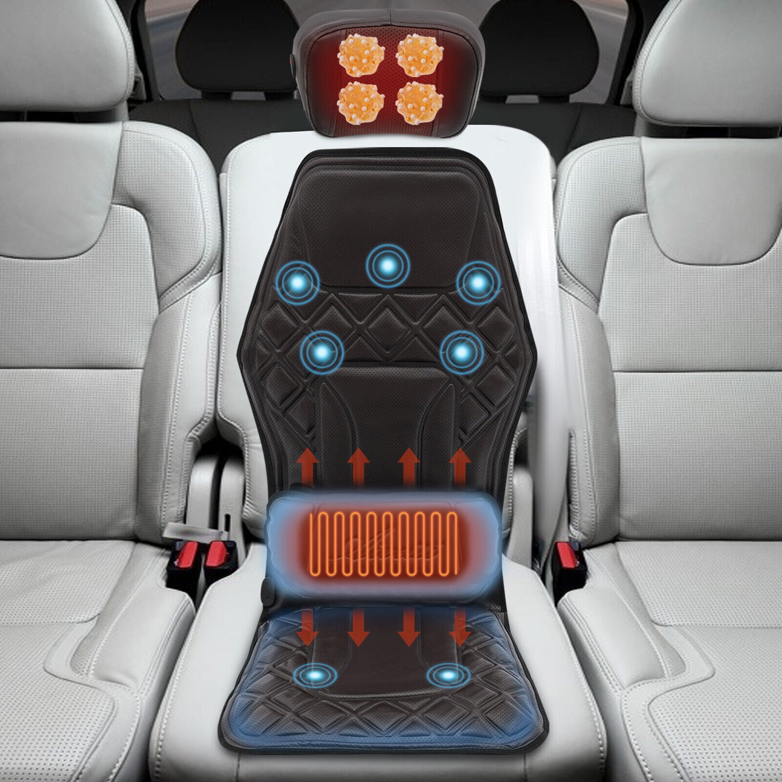 Gears Car Truck Massage Pad Massage Chair Pad Heat Seat Cover