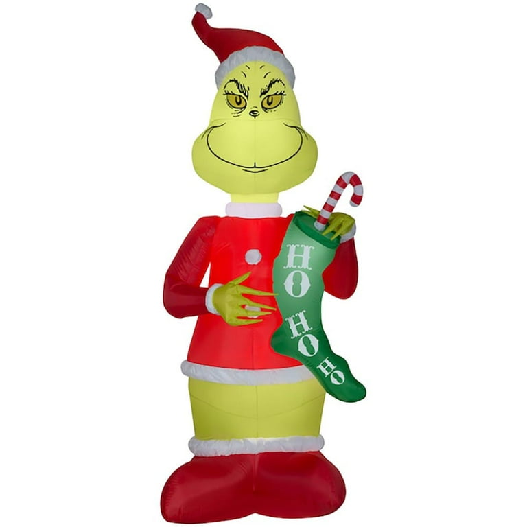 Gemmy 3.5-ft Lighted Dr. Seuss The Grinch Christmas Inflatable at