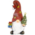 thumbnail image 1 of Northlight Gnome with Cardinal Holding Christmas Tree Decoration - 9", 1 of 6