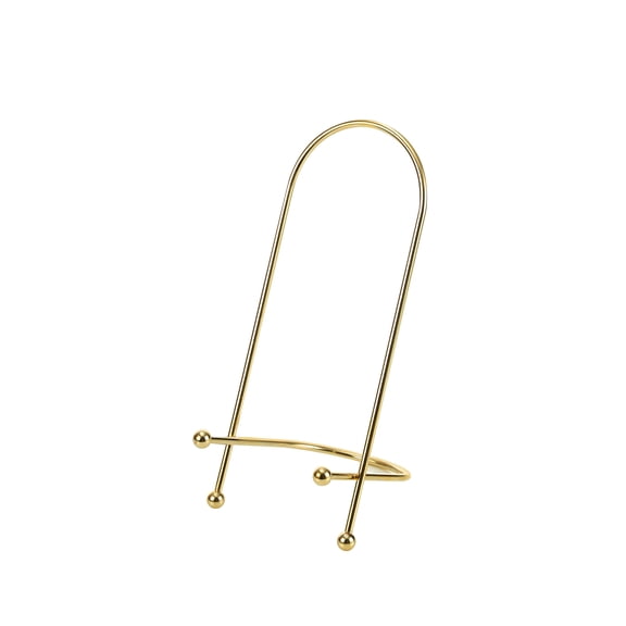 9" Golden Curved Wire Photo Easel by Studio Decor – Decorative Wire Stand for Framed Photos - Art & Signage - 6 Pack