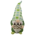 thumbnail image 1 of Northlight 9" Green and Blue Plaid Springtime Gnome, 1 of 5
