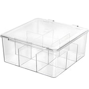 9-Grid Car Model Storage Box, Clear Plastic 164 Display Case, Toy Car Organizer for Collectibles, Desktop Space Saver
