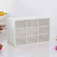 thumbnail image 1 of 9 Grid drawer organizer Transparent Small Drawer Partitioned Student Desk Wall-mounted Sundries Storage Box Cute, 1 of 9