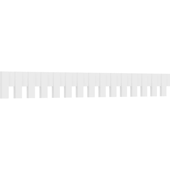 9"H x 1"P x 90"L Elizabeth Architectural Grade PVC Dentil Block Trim