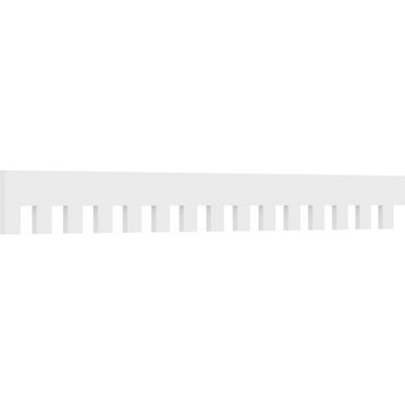 9"H x 1"P x 90"L Elizabeth Architectural Grade PVC Dentil Trim