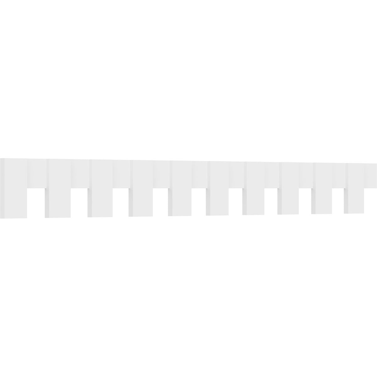 9"H x 1"P x 90"L Matthews Architectural Grade PVC Dentil Block Trim