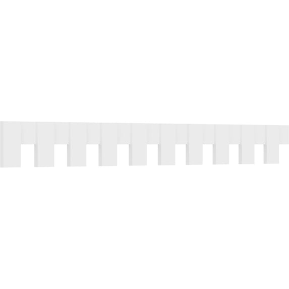 9"H x 1"P x 90"L Matthews Architectural Grade PVC Dentil Block Trim