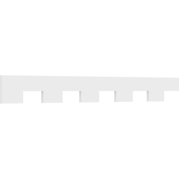 9"H x 1"P x 90"L Monroe Architectural Grade PVC Dentil Trim