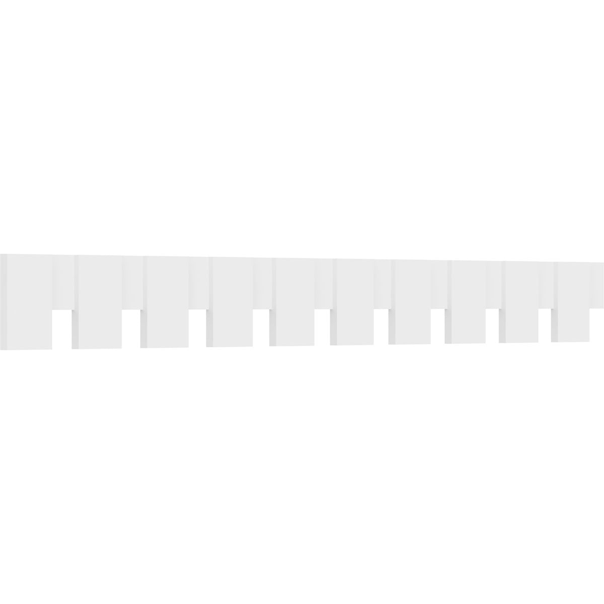9"H x 1"P x 90"L Wilson Architectural Grade PVC Dentil Block Trim