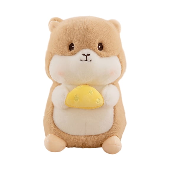 9" Hamster Plush Toy – Soft & Cuddly Stuffed Hamster Animal Doll, Cute Chubby Hamster Plushie for Kids, Girls, and Animal Lovers Gift