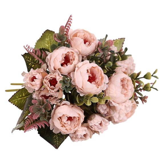 Lego-Inspired Artificial Roses Bouquet, Valentine’s Day Gifts for Adults, Fake Flower Centerpiece for Home Decor, Creative Botanical Collection