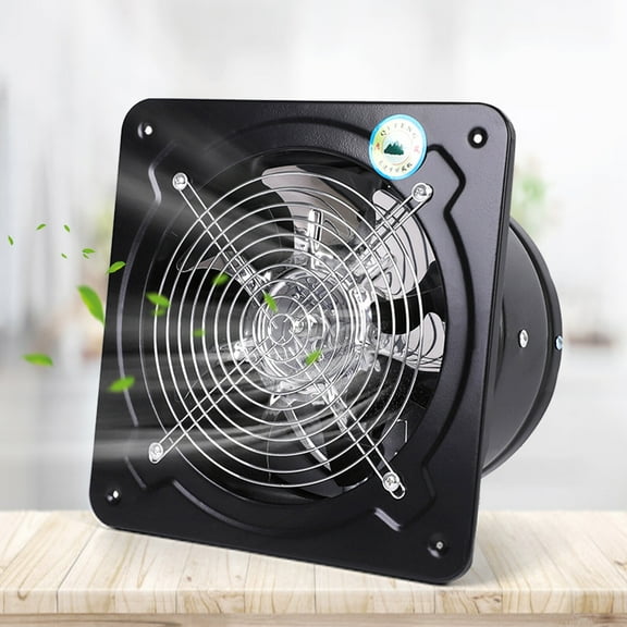 9" High-Power Exhaust Fan with 2600RPM Copper Motor  Wall or Window Mount Ventilation Fan for Kitchen, Bathroom, Workshop, 50W Quiet Industrial Air Extractor