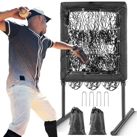 9 Hole Baseball Pitching Net with Strike Zone