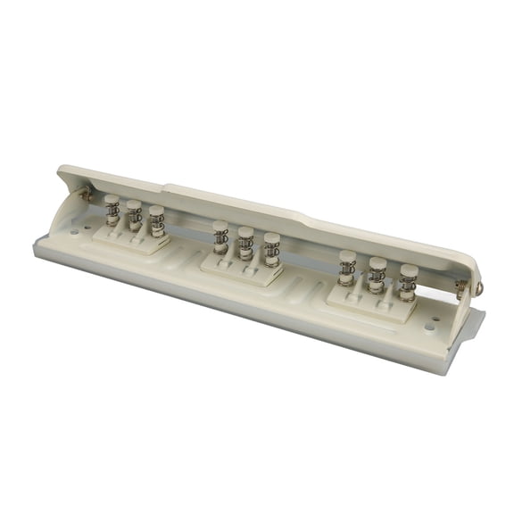9 Hole Punch White Manual 8 Sheet Capacity DIY Puncher for A4 B5 B6 A5 A6 Paper