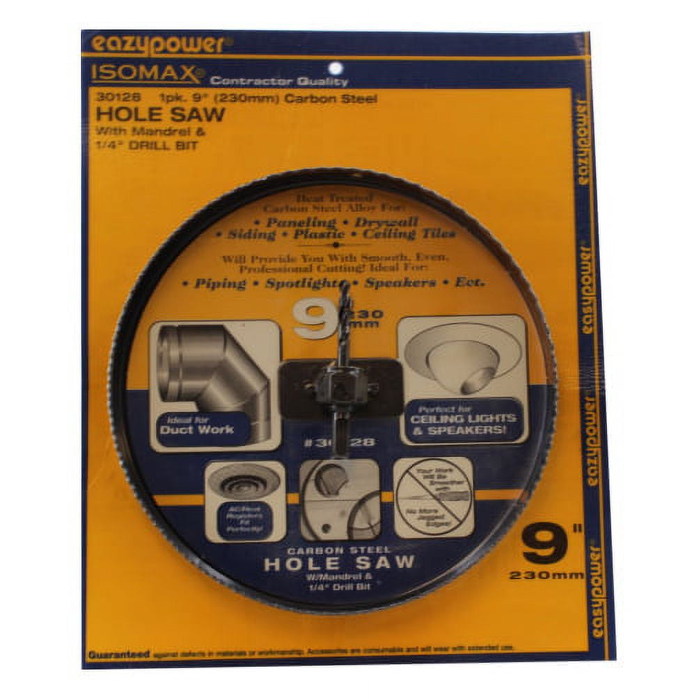 Eazypower 30128 Achiever Carbon Steel Alloy Hole Saw Mandrel 1PK, 9"