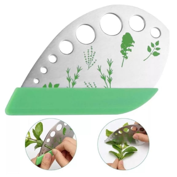 9 Hole Herb Stripper Tool, Kitchen Leaf Stripping and Peeling Tool, TIKA