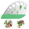 thumbnail image 1 of 9-Hole Stainless Steel Herb Stripper – Multi-Functional Kitchen Tool for Quick Herb Leaf Stripping & Peeling TIKA, 1 of 8