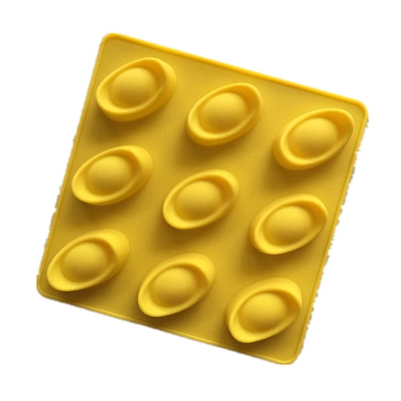 9 Holes Square Silicone Gold Ingot Shapes Chocolate Candy Soap Mold for Use