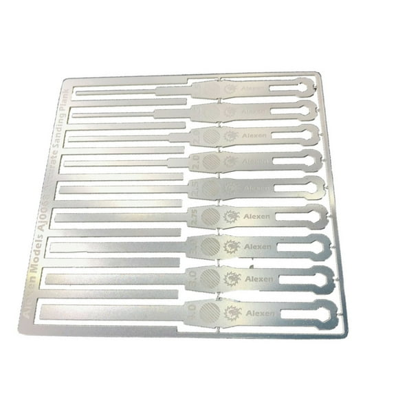 9 In 1 Stainless Steel Detail Grinding Stick Model Building Tools for Gundam Handheld Decoration Spare Part Accessory