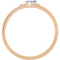 thumbnail image 1 of 9 Inch 1 Piece Wooden Embroidery Hoops Bamboo Circle Cross Stitch Hoop for Embroidery & Art Craft Handy Sewing, 1 of 7