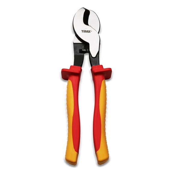 9 Inch 1000V VDE Insulated Electrician Insulated Cable Cutter, Heavy Duty Cutter for Aluminum, Copper, and Communications Cable with Chrome Vanadium Steel Body and Dual Material Anti-Slip Handles
