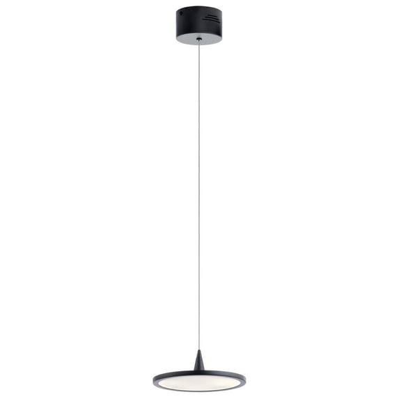83962MBK Elan Lighting Jeno - 9 Inch 16.8W 1 LED Mini Pendant-Matte Black Finish