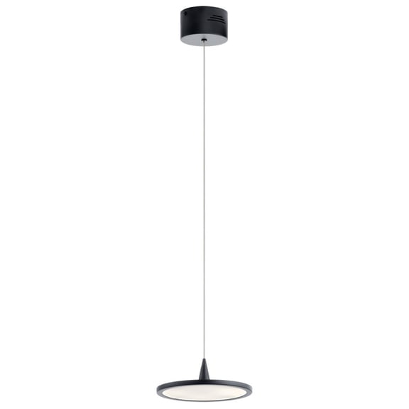 83962MBK Elan Lighting Jeno - 9 Inch 16.8W 1 LED Mini Pendant-Matte Black Finish